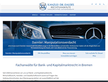 Tablet Screenshot of kanzlei-drehlers.de